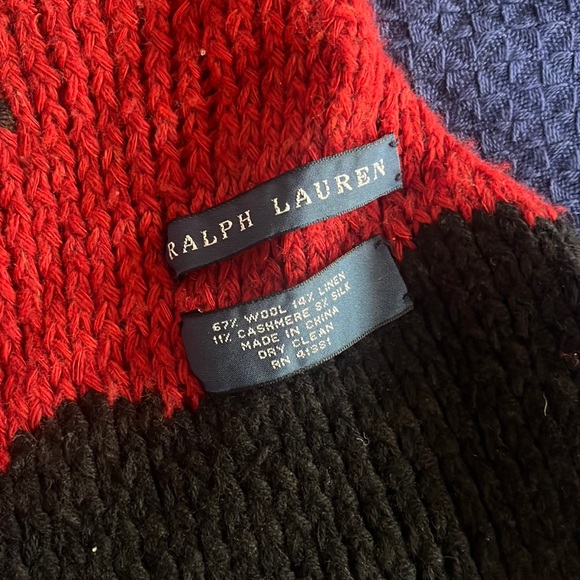 Ralph Lauren wrap around scarf - Picture 2 of 4